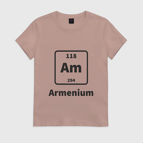 Женская футболка Armenium / Пыльно-розовый – фото 1