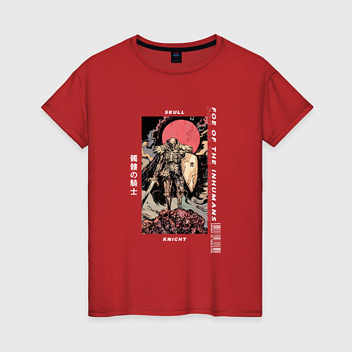 Женская футболка Skull Knight / Красный – фото 1