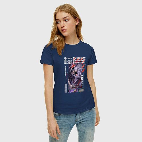 Женская футболка Гатс и Гриффит / Тёмно-синий – фото 3