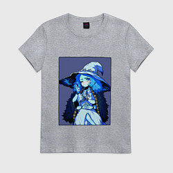 Футболка хлопковая женская Ранни с бутылочкой Elden Ring, цвет: меланж