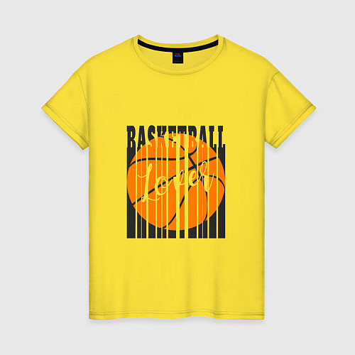 Женская футболка Basket Style / Желтый – фото 1