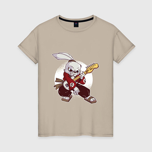 Женская футболка Rabbit Rocker / Миндальный – фото 1