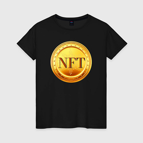 Женская футболка NFT токен / Черный – фото 1
