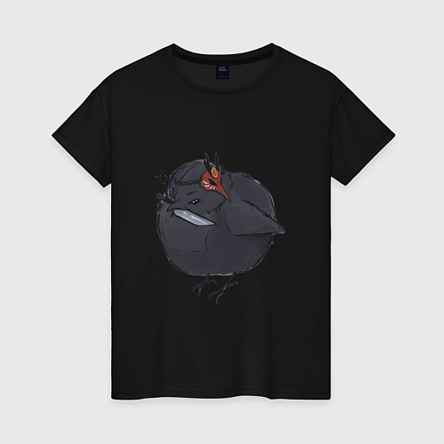 Женская футболка Злой воробей-Сара / Черный – фото 1