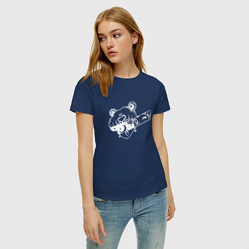 Женская футболка Взгляд Сейлор / Тёмно-синий – фото 3