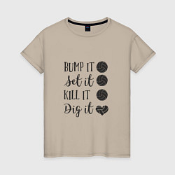 Женская футболка Bump It