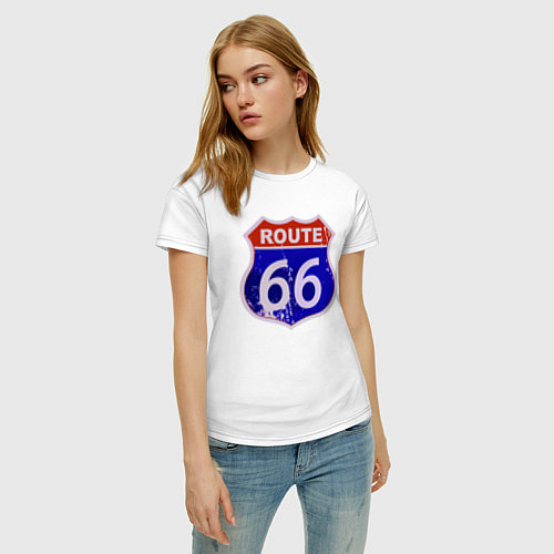 Женская футболка Трасса 66 Meme / Белый – фото 3