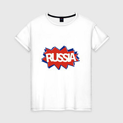Женская футболка Russian Boom