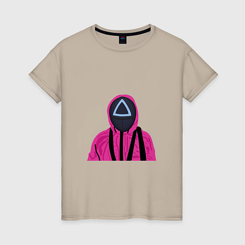 Женская футболка Squid game розовый / Миндальный – фото 1