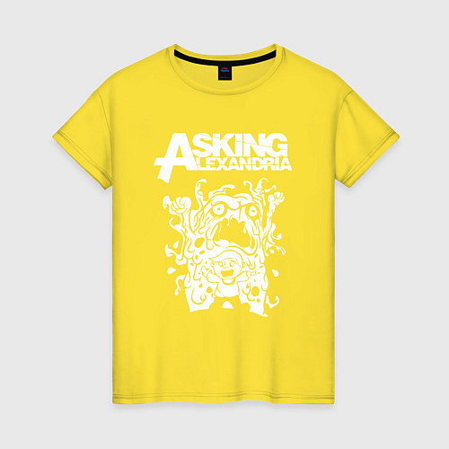 Женская футболка Asking alexandria монстер / Желтый – фото 1