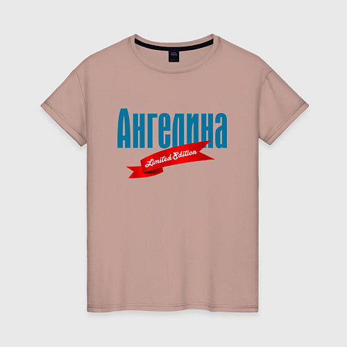 Женская футболка Ангелина Limited Edition / Пыльно-розовый – фото 1