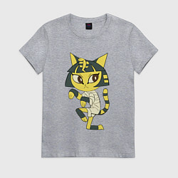 Футболка хлопковая женская Animal Crossing Анка, цвет: меланж