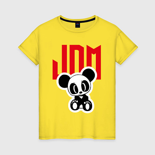 Женская футболка JDM Panda Japan / Желтый – фото 1