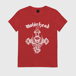 Футболка хлопковая женская Motorhead lemmy, цвет: красный