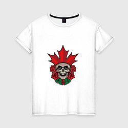 Женская футболка Canada Skull