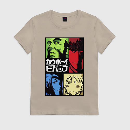 Женская футболка Space cowboys / Миндальный – фото 1