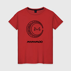 Футболка хлопковая женская Mamamoo MOON, цвет: красный