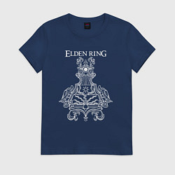 Футболка хлопковая женская Elden Ring Glintstone, цвет: тёмно-синий