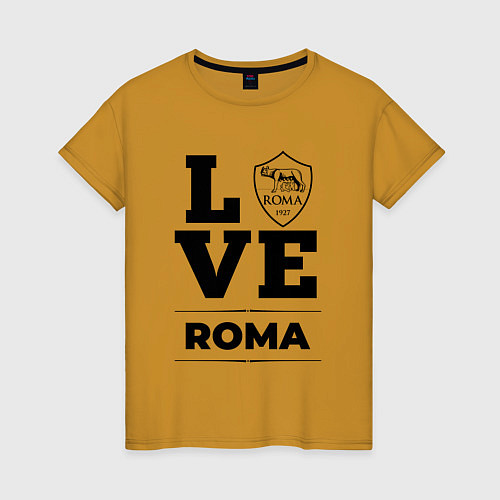 Женская футболка Roma Love Классика / Горчичный – фото 1