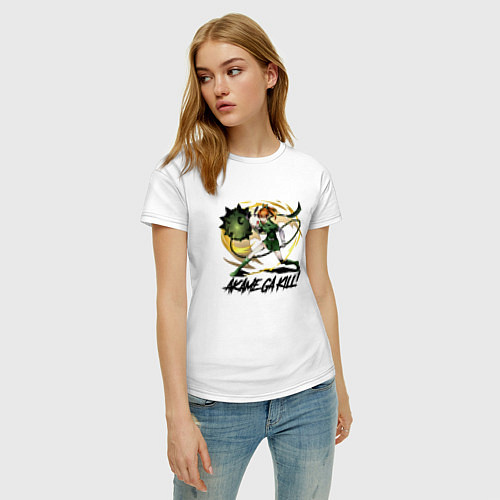 Женская футболка Сэрю Юбикитас / Белый – фото 3