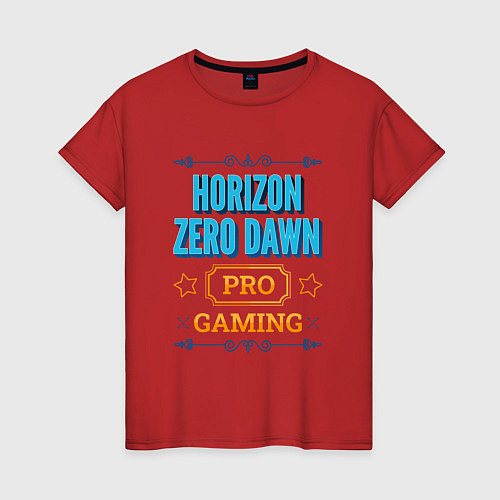 Женская футболка Игра Horizon Zero Dawn PRO Gaming / Красный – фото 1