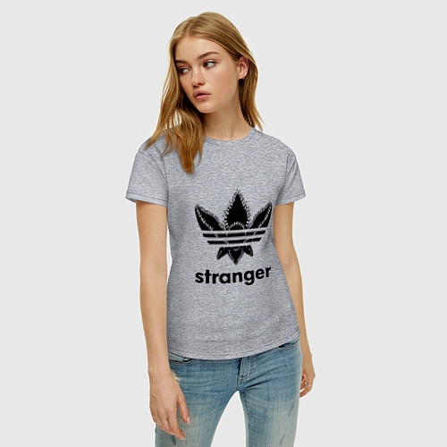 Женская футболка Demogorgon - Stranger / Меланж – фото 3
