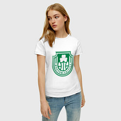 Футболка хлопковая женская Team - Celtics, цвет: белый — фото 2
