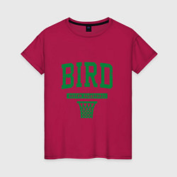Футболка хлопковая женская Bird - Boston, цвет: маджента