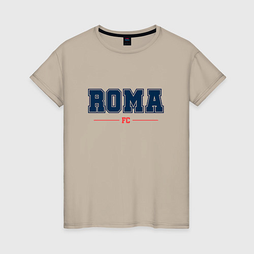 Женская футболка Roma FC Classic / Миндальный – фото 1