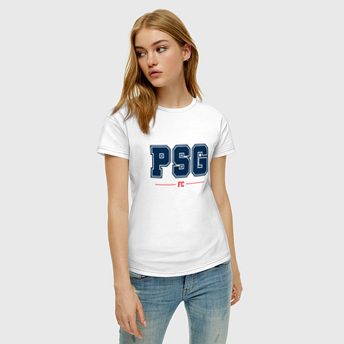 Женская футболка PSG FC Classic / Белый – фото 3