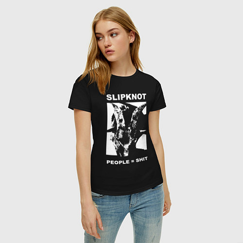 Женская футболка Slipknot People Shit / Черный – фото 3