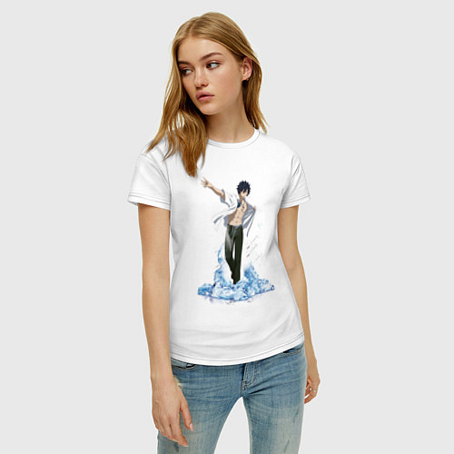 Женская футболка Грей на льду / Белый – фото 3