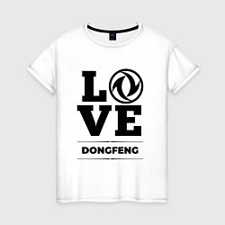Футболка хлопковая женская Dongfeng Love Classic, цвет: белый