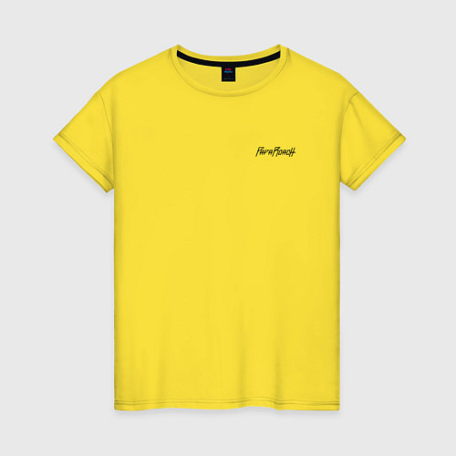 Женская футболка Papa roach Папа роач Лого / Желтый – фото 1