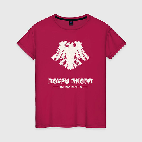 Женская футболка Гвардия ворона лого винтаж / Маджента – фото 1