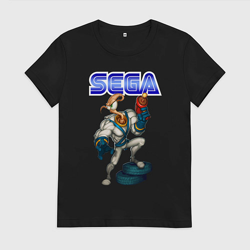 Женская футболка SEGA - Jim / Черный – фото 1