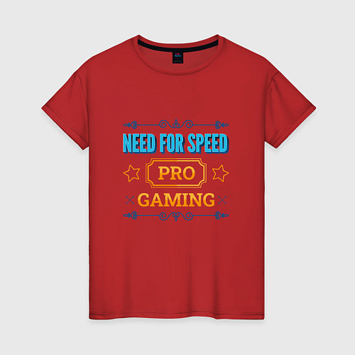 Женская футболка Игра Need for Speed PRO Gaming / Красный – фото 1