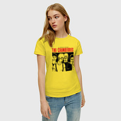 Футболка хлопковая женская Sus 50 mejores canciones - The Cranberries, цвет: желтый — фото 2