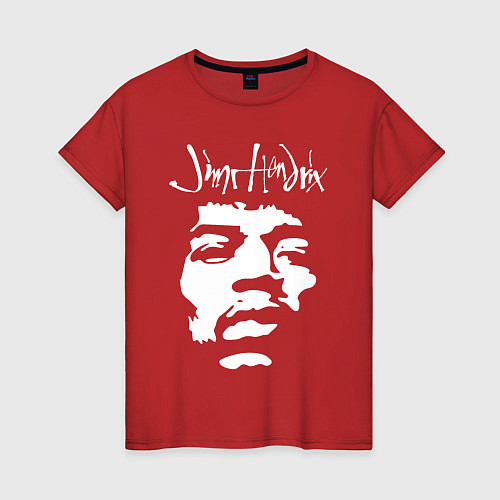 Женская футболка Джими Хендрикс / Красный – фото 1