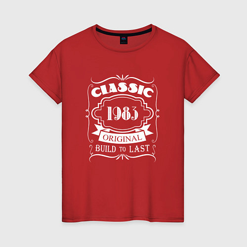 Женская футболка 1983 - classic original / Красный – фото 1