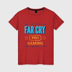 Футболка хлопковая женская Игра Far Cry pro gaming, цвет: красный