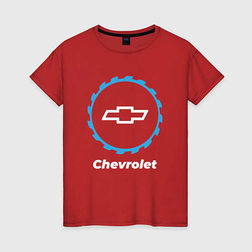 Женская футболка Chevrolet в стиле Top Gear / Красный – фото 1