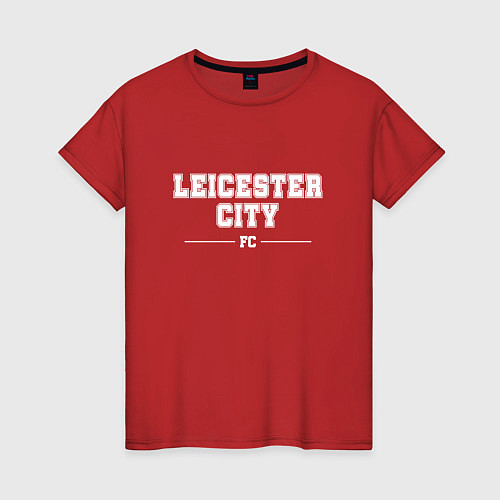 Женская футболка Leicester City football club классика / Красный – фото 1