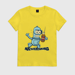 Футболка хлопковая женская Little Bender, цвет: желтый