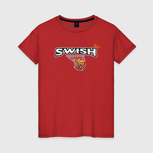 Женская футболка Swish King / Красный – фото 1
