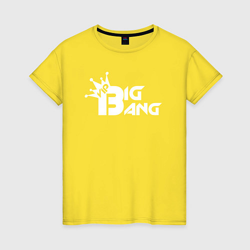 Женская футболка Bigbang logo / Желтый – фото 1