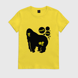 Футболка хлопковая женская Banana pook, цвет: желтый