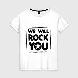 Женская футболка We rock you