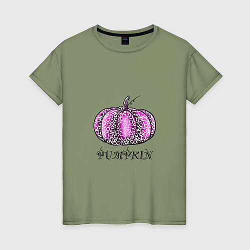 Женская футболка Тыква с надписью / Авокадо – фото 1