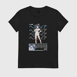 Футболка хлопковая женская Гестия арт, цвет: черный